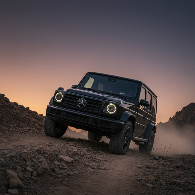 Mercedes G roulant terre